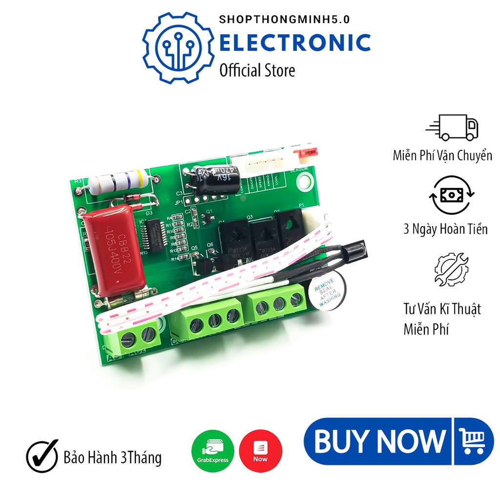 Mạch Điều Khiển Quạt Điều Hòa🍀Quạt Phun Sương 🍀QT-322 FAN02 FAN01🍀Bo Mạch Quạt Từ Xa Thông Minh