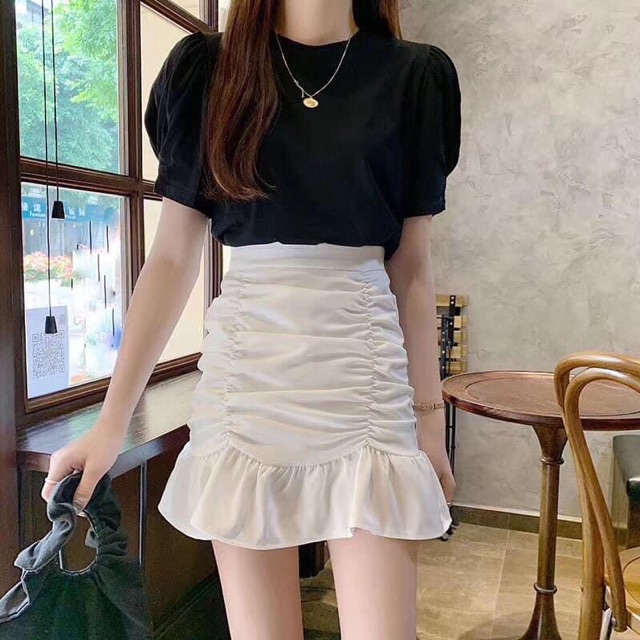 CHÂN VÁY NHÚN SIÊU ĐẸP KÈM ẢNH TRẢI SÀN DỄ MIX ĐỒ | BigBuy360 - bigbuy360.vn