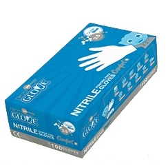 Găng tay y tế không bột màu xanh Nitrile hộp 100 cái Thái Lan