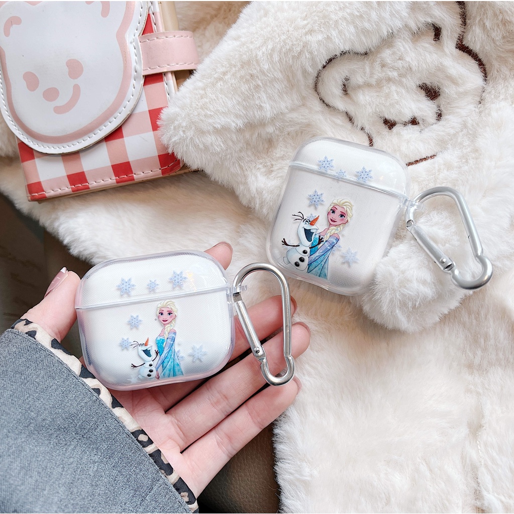 Vỏ Bảo Vệ Hộp Sạc Tai Nghe compatible AirPods3 compatible AirPods3 Apple compatible AirPods3 2021 Họa Tiết Công Chúa Disney Dễ Thương