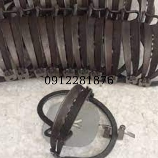 Cạm bẫy thú răng 14cm đến 22cm tặng kèm nẫy gài và bàn đạp / Bẫy cạm thú bẫy kẹp lớn
