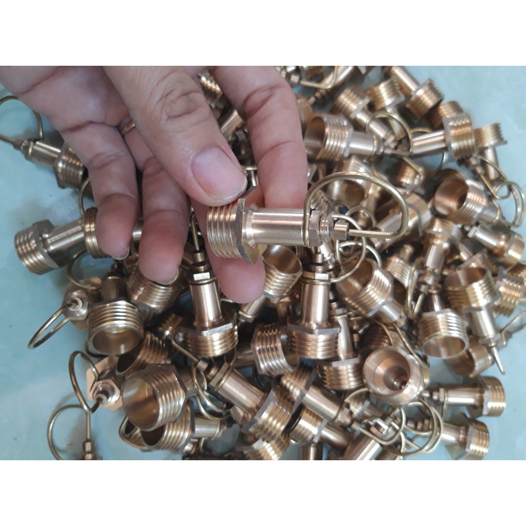 Đầu tưới phun sương micro đồng ren ngoài 21mm