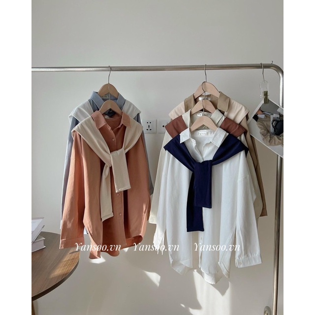 khăn choàng vai trơn vintage yansoo.vn ( ảnh thật )