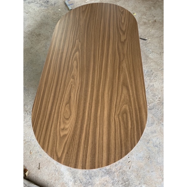 Bàn oval vân gỗ 100x50x45 #bànsofa