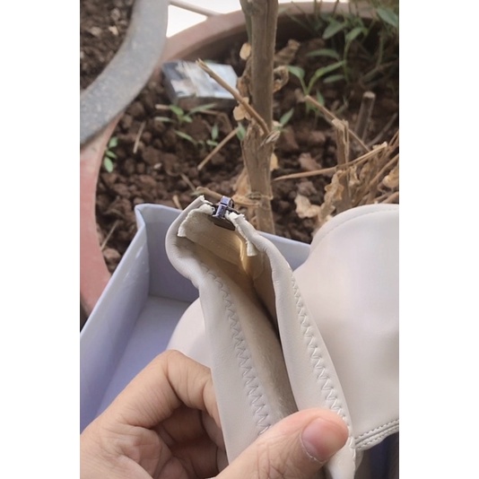 Bốt cổ thấp da lì gót trụ kéo khoá sau 5cm mũi vuông công sở