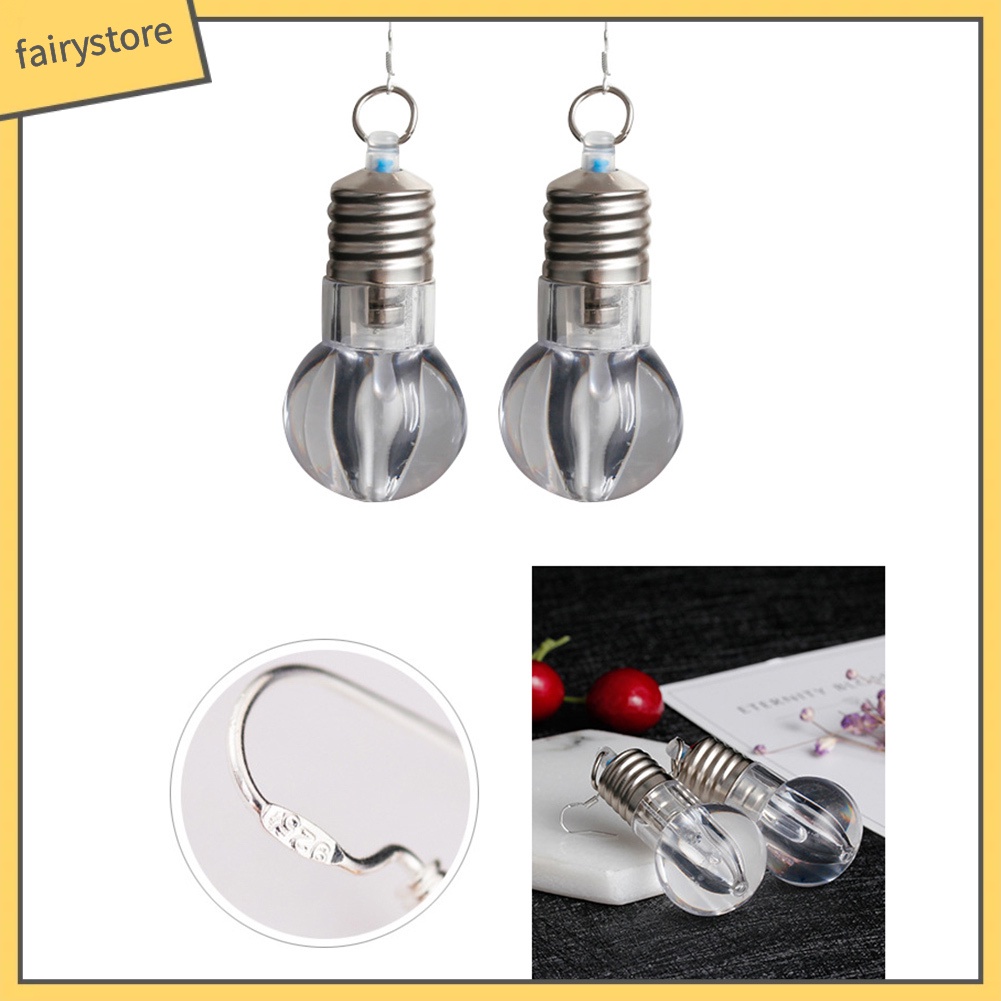 Hoa Tai Hình Bóng Đèn Led Độc Đáo