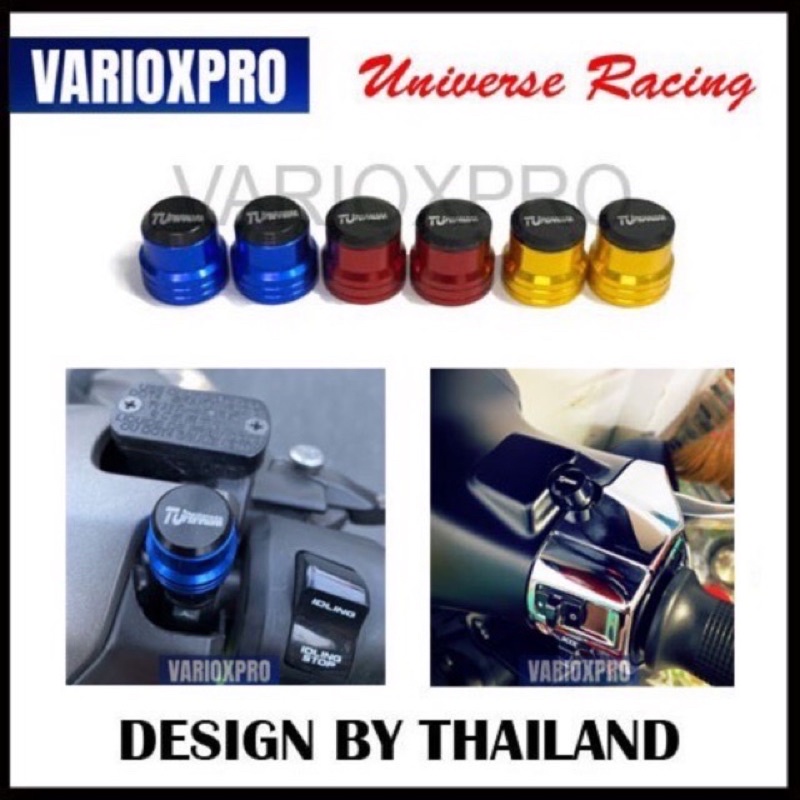 Ốc chân gương đủ màu cho các dòng xe