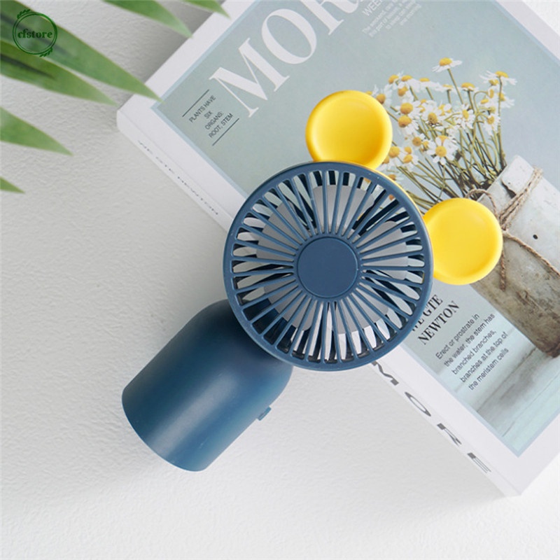 Quạt Mini Cầm Tay 3 Tốc Độ Dễ Thương Có Thể Điều Chỉnh Kèm Sạc USB Tiện Dụng Cho Gia Đình / Ngoài Trời