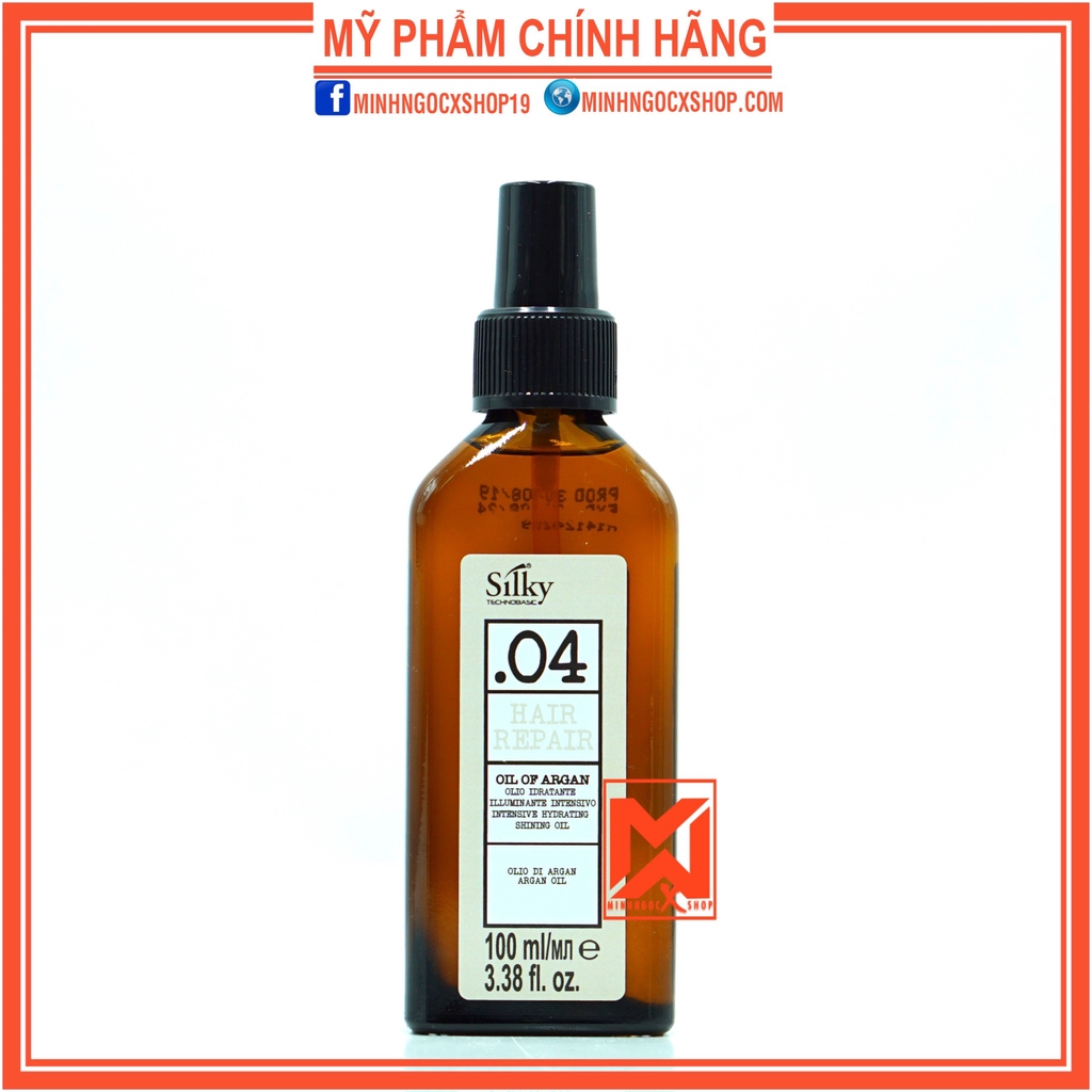 Tinh dầu phục hồi hư tổn SILKY ARGAN OIL 100ml chính hãng