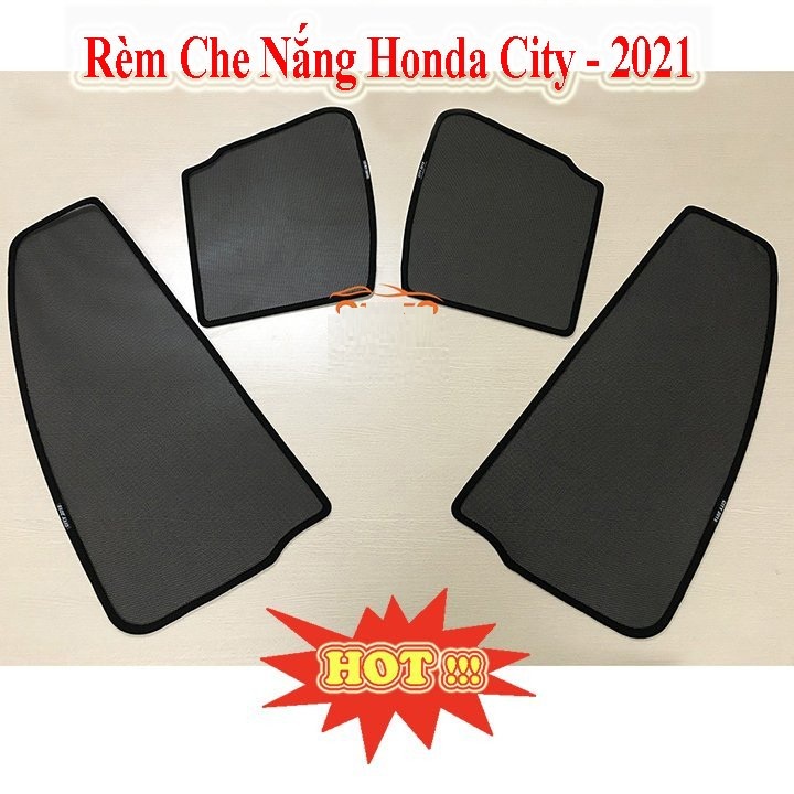 Rèm che nắng, chắn nắng xe Honda City 2021 2022 - 1 bộ 4 cánh có hít nam châm cao cấp