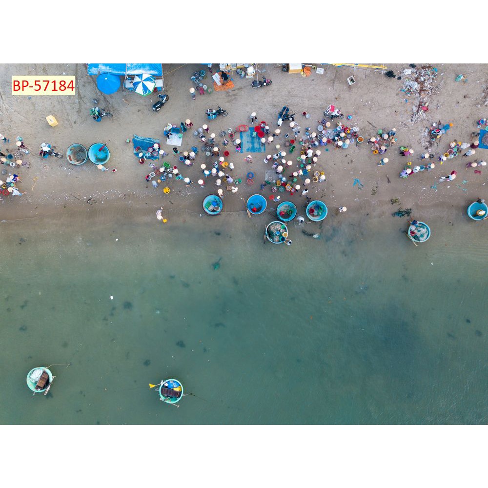 Tranh dán tường tổng hợp địa danh Việt Nam 3D Mực in không mùi, không hóa chất đảm bảo an toàn sức khỏe