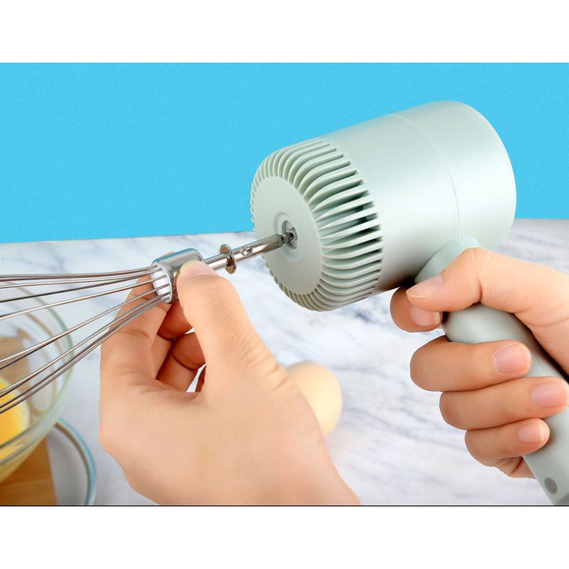 Máy đánh trứng và xay tỏi ớt mini cầm tay 2 trong 1 thông minh M03 ,,,