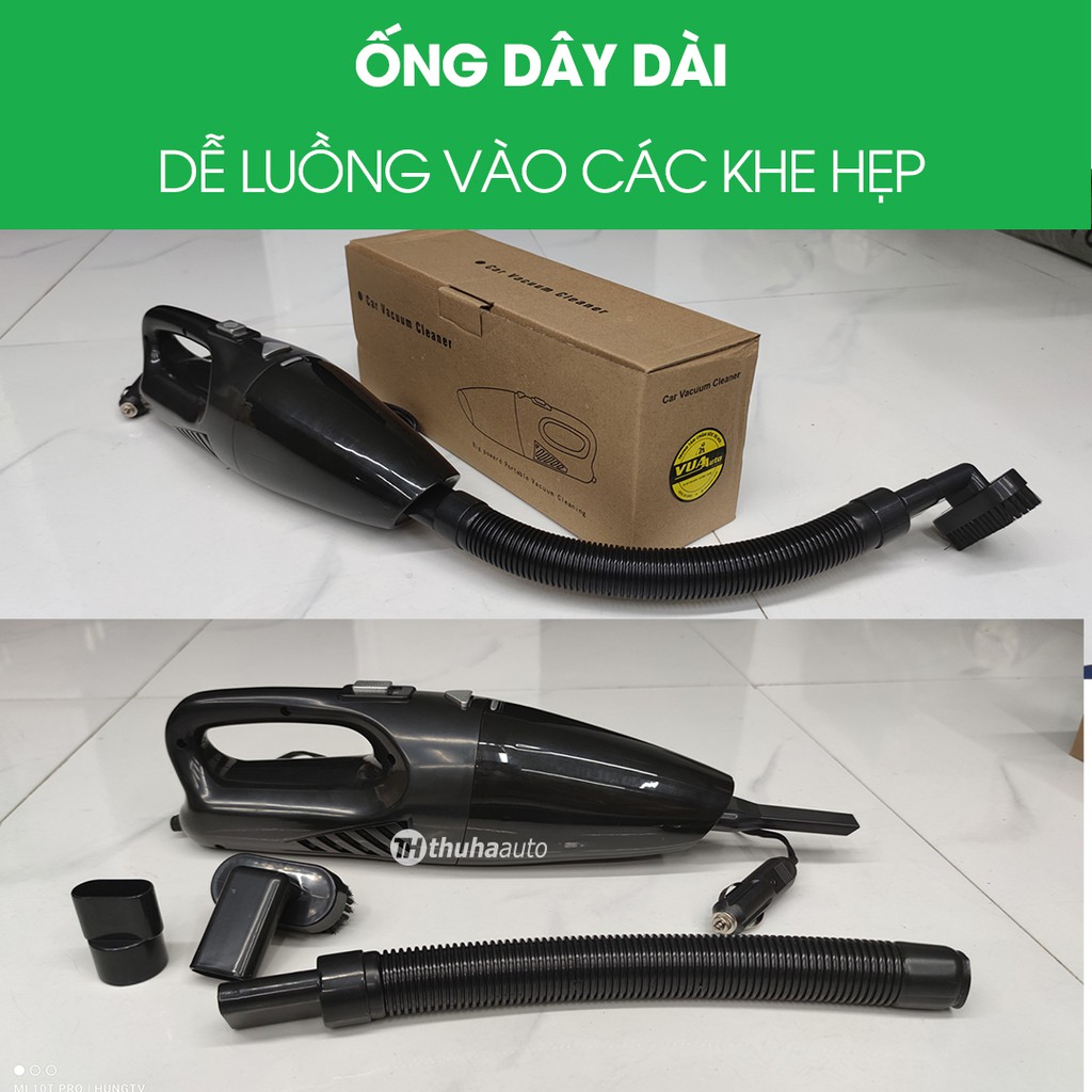 Máy hút bụi có dây cắm tẩu trên xe ô tô