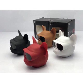 Loa Bluetooth hình đầu con chó đeo kính cực cool/Loa bluetooth Ironman