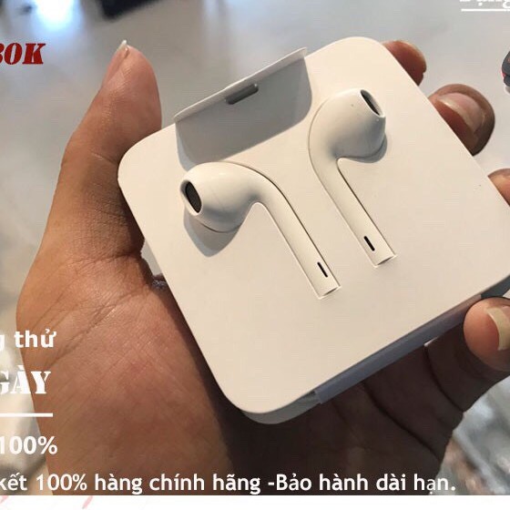 Tai nghe iphone 7/8/X/11/12promax có mic - tự động kết nối bluetooth _ BH 12 tháng