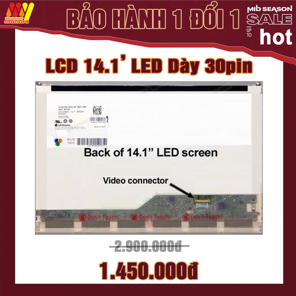 [Giảm Mạnh] Màn hình LCD laptop Dell Latitude E6400 E6410 NEW 100%