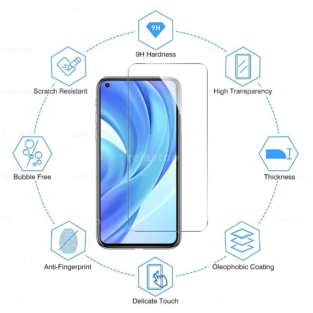 Miếng Dán Kính Cường Lực Cho Xiaomi Mi 11 Mi11 Lite 11lite Mi11Lite 5g