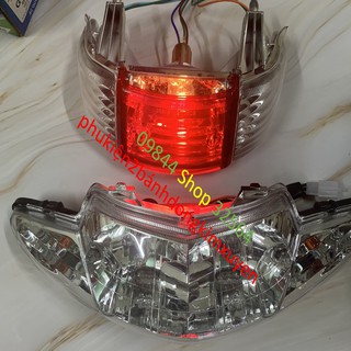 Pha đèn trước wave 2 bóng-đuôi đèn hậu sau xe wave zx -wave nhỏ 2002 -2006