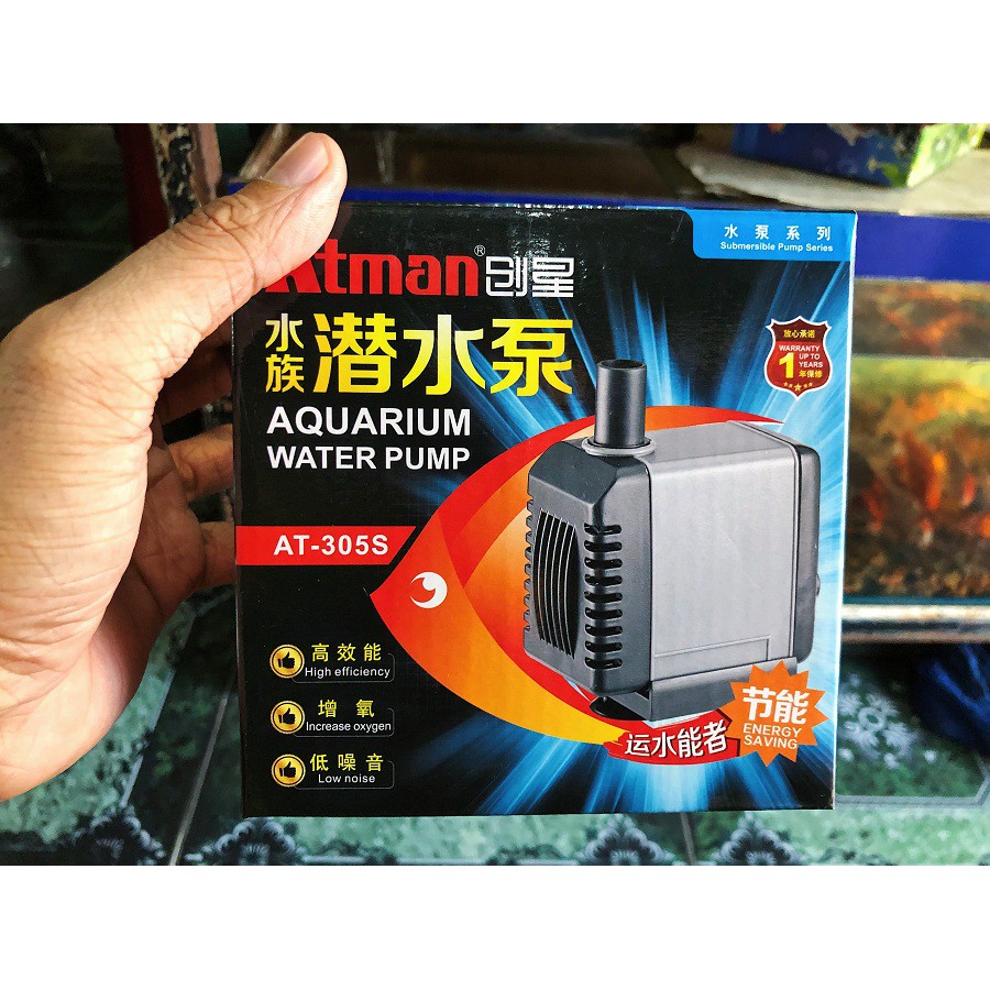 BƠM LỌC HỒ CÁ ATMAN AT305S 13W 1200L/H 1 MÉT 3