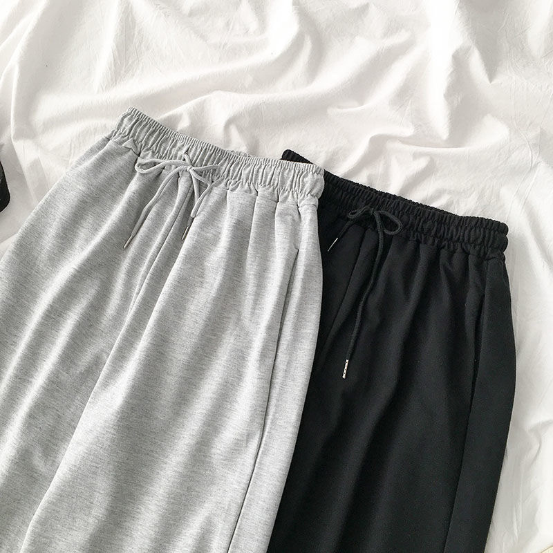 [Pants] Long pants, loose pants, wide-leg women's jogging pants