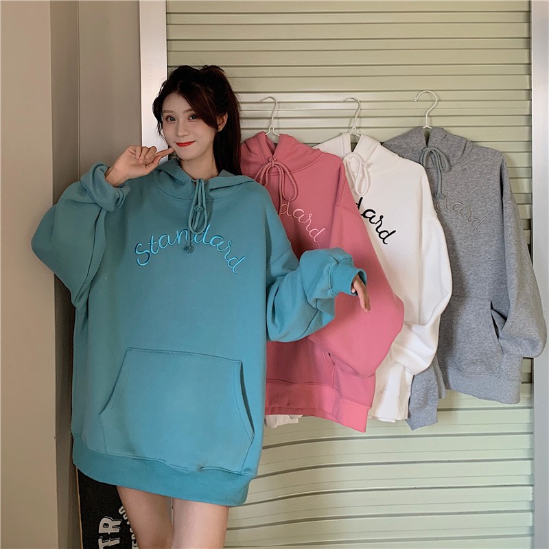 Áo hoodies nỉ ngoại form 70kg thêu chữ STANDARD nón lót 2 lớp M041 | WebRaoVat - webraovat.net.vn