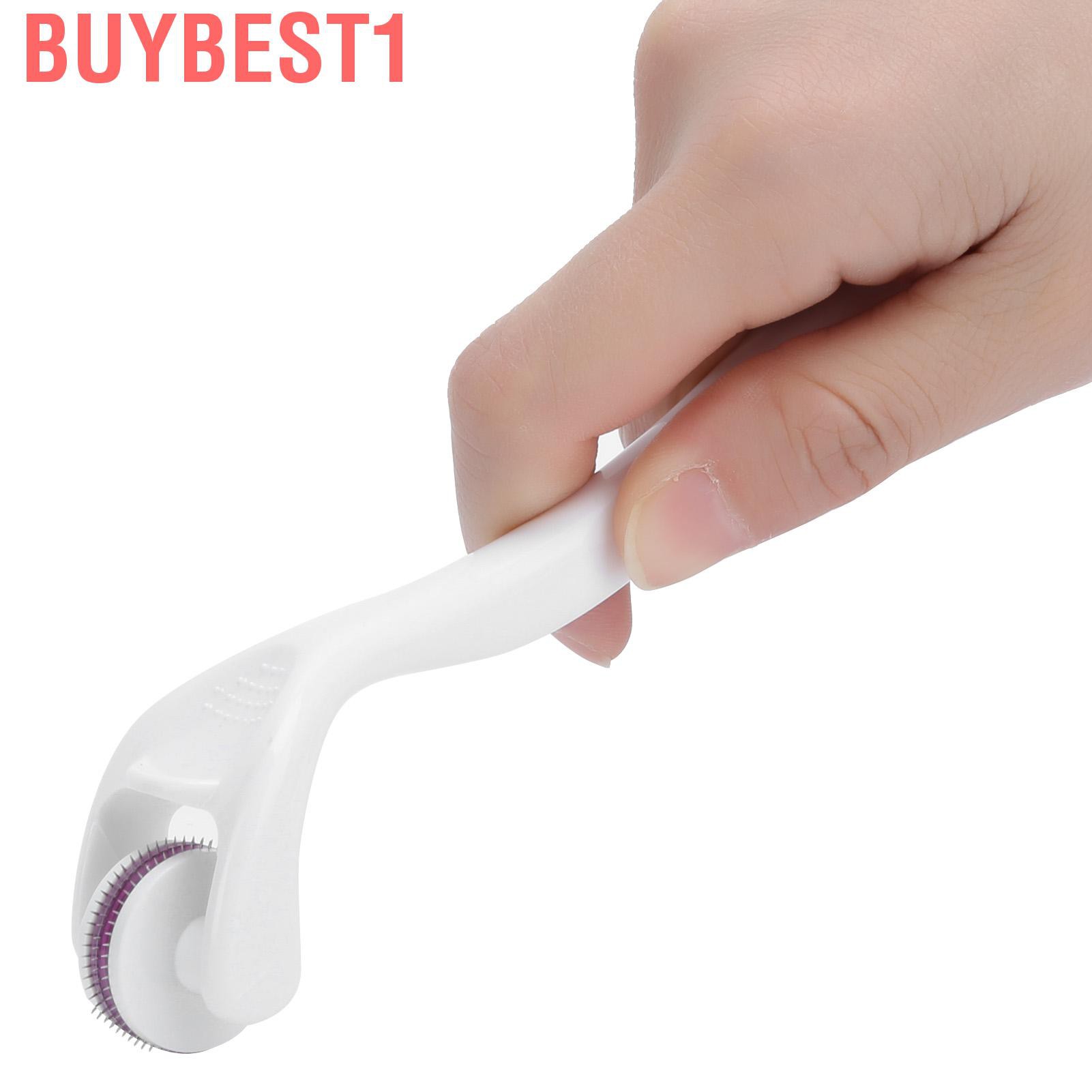 Buybest1 2pcs Micro Needle Roller Serum Lead‑In Anti‑Wrinkle Beauty Skin Cares Tool (White)