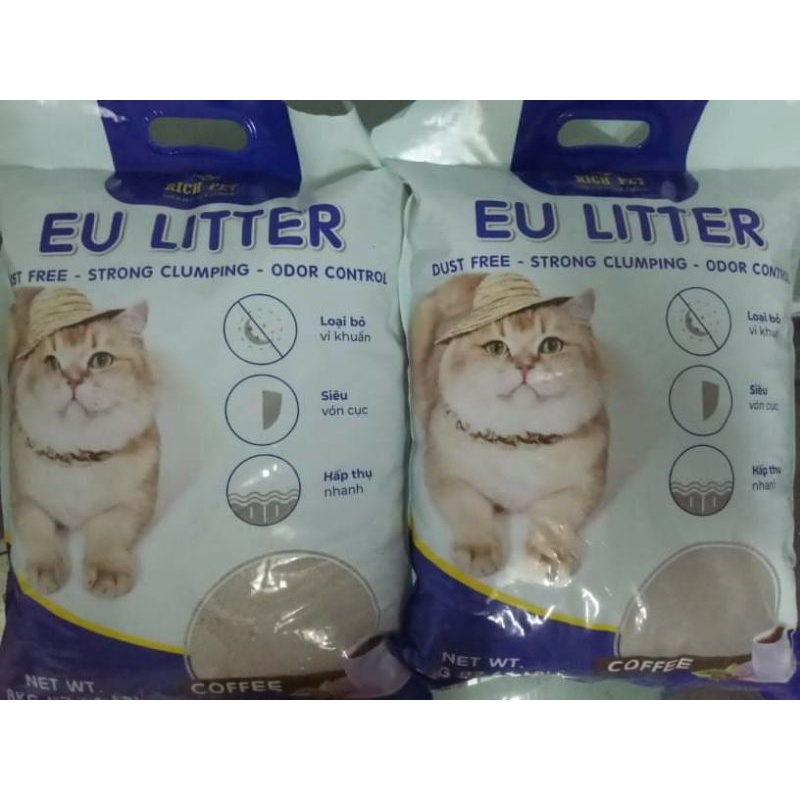 Cát EU litter 15l - Cát vệ sinh cho mèo của thương hiệu Rich Pet