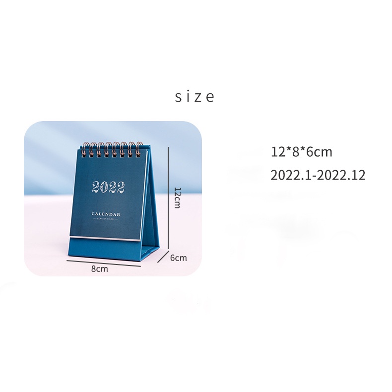 Lịch Để Bàn Mini 2023 Màu Pastel Size Nhỏ Dùng Decor Bàn Làm Việc