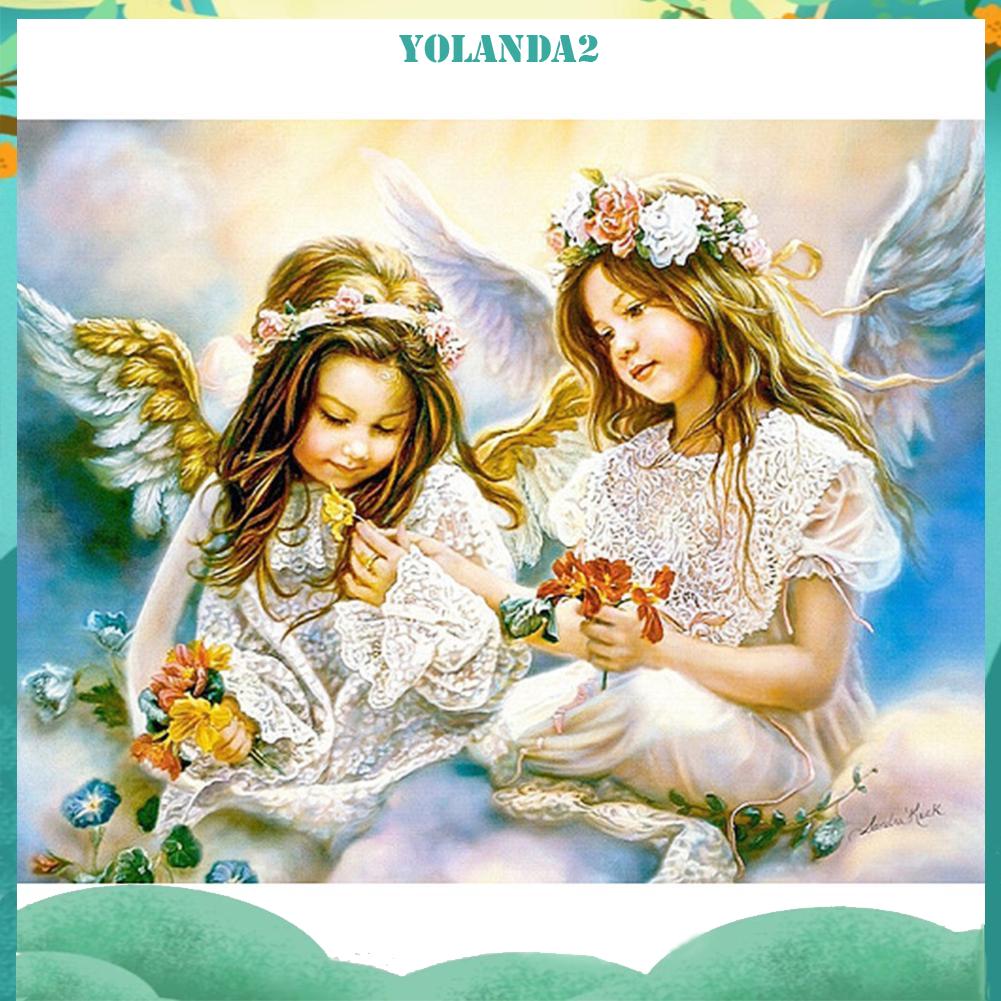 Bộ Tranh Đính Trang Trí Hình Thiên Thần 5d Diy