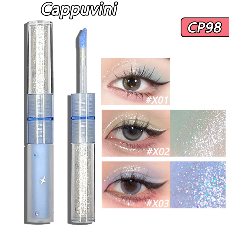 Phấn Mắt CAPPUVINI 3g Màu Lì Lấp Lánh Chống Thấm Nước