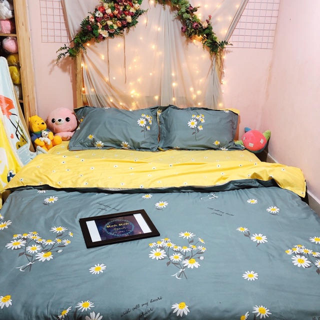 set chăn ga gối cúc họa mi ảnh thật Minhminh decor | BigBuy360 - bigbuy360.vn