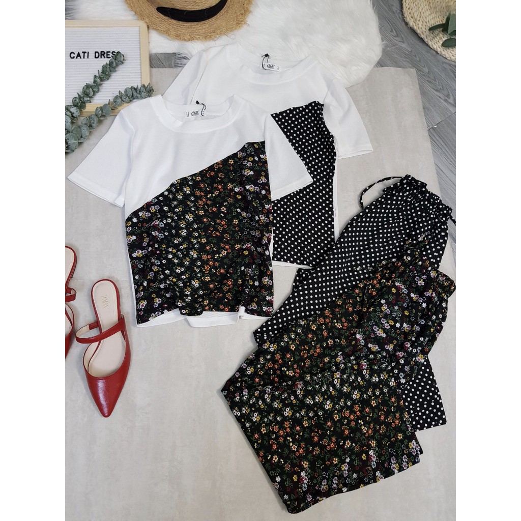 Sét Áo Và Quần Bi Hoa Cati