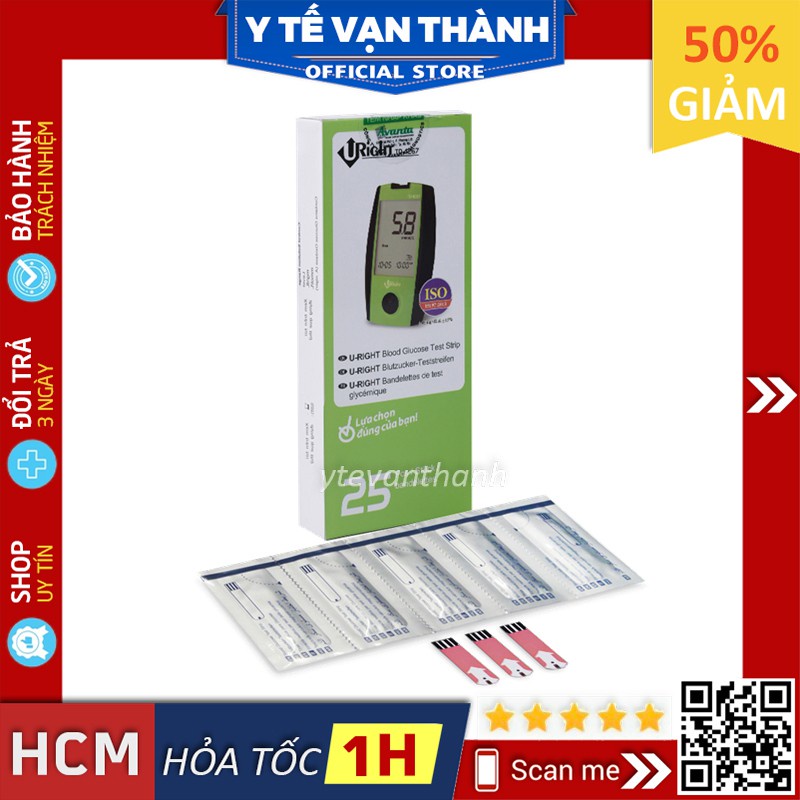 ✅ Que Thử Đường Huyết: Uright TD 4265/4267 Date Xa -VT0348 | Y Tế Vạn Thành