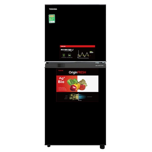 Tủ lạnh Toshiba Inverter 180 lít GR-B22VU(UKG) - Ngăn cấp đông mềm, Bộ lọc khử mùi Ag+ Bio, Miễn phí giao hàng HCM.