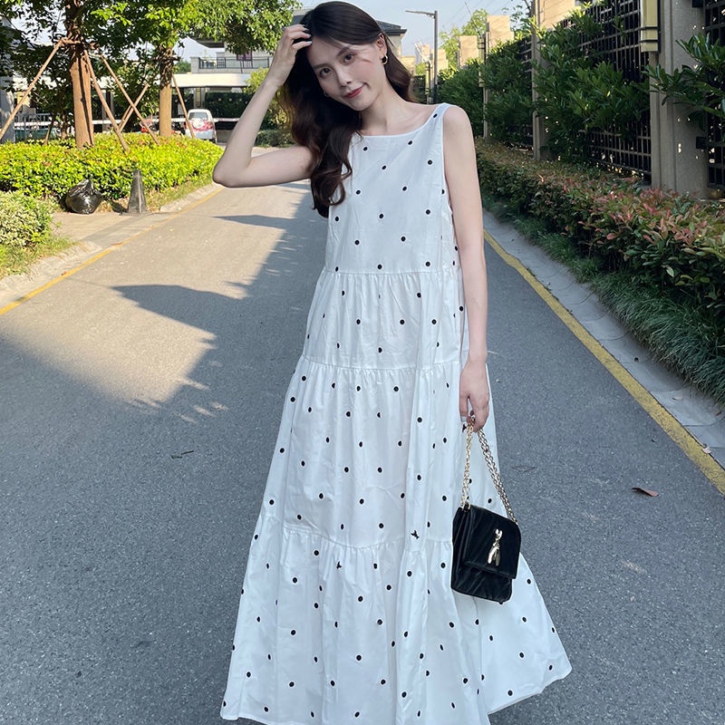 Đầm Hai Dây Dáng Suông Thời Trang Đi Biển | BigBuy360 - bigbuy360.vn