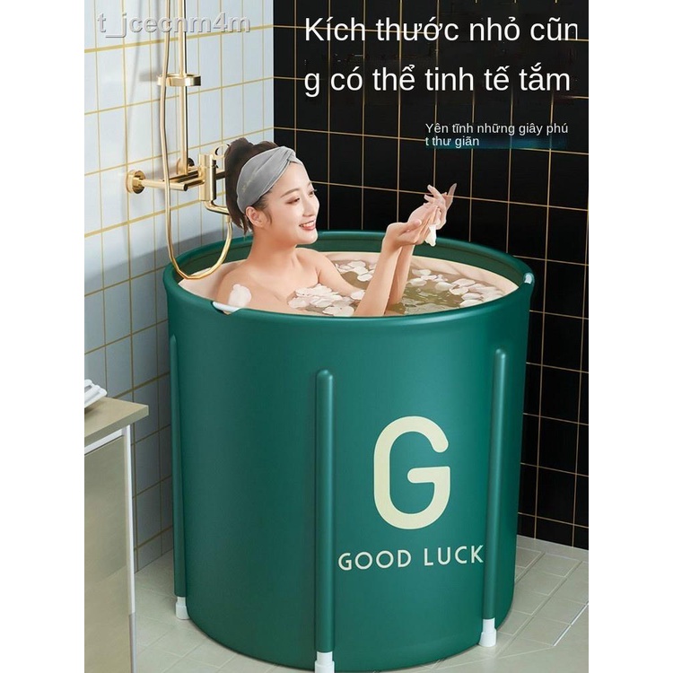✗☒✽Bồn tắm dành cho người lớn Gấp tự động Sưởi ấm gia đình lại chậu mở rộng