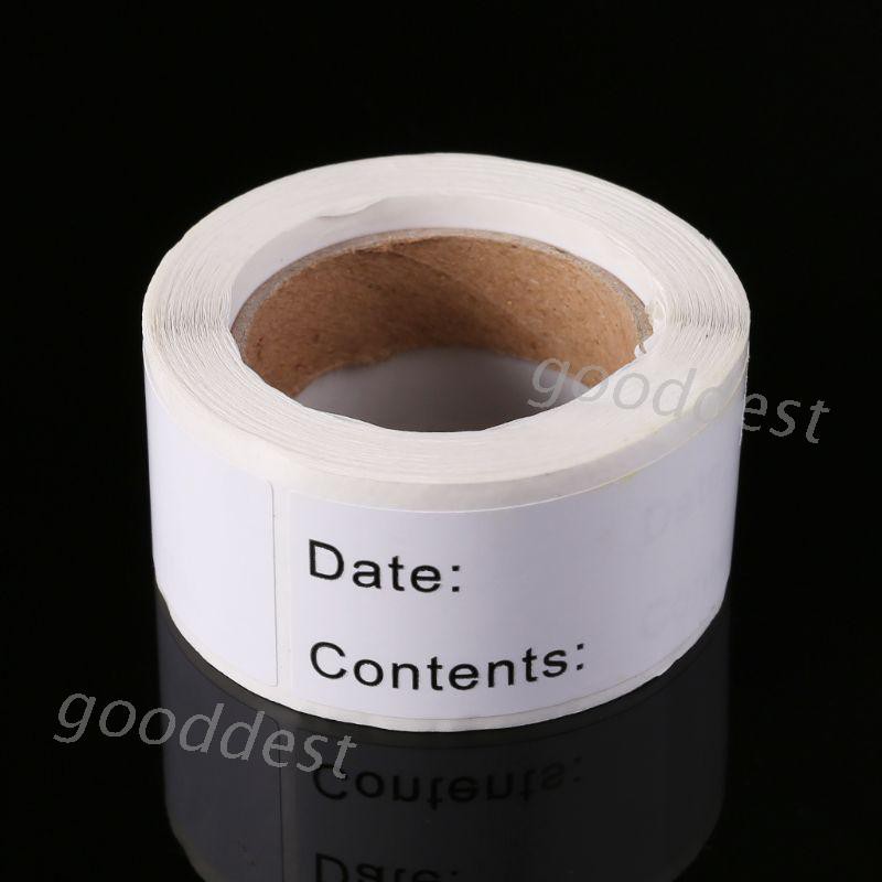 Nhãn dán ghi ngày tháng/ hạn bảo quản thức ăn nhà bếp