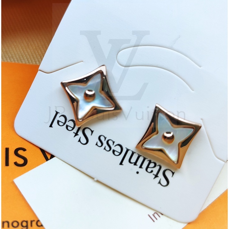 Bộ 222 Bông Tai Hình Ngôi Sao Màu Vàng Hồng/ Trắng Thời Trang