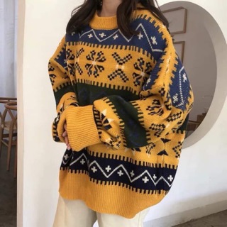 Áo Len vàng thổ cẩm