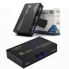 Bộ chia VGA 2 CPU Ra 1 Màn Hình FJGEAR FJ-15-2C (2 Port VGA Video Switch) FJGEAR