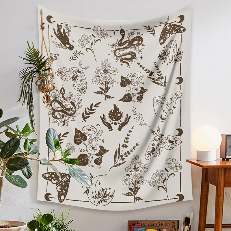 Thảm vải treo tường trang trí phong cách boho độc đáo