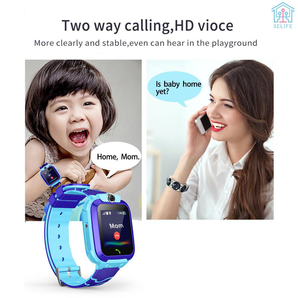 【E&amp;V】S12A Multifunctional Kids Children Smart Watch Tracker Intelligent Band Sensitive 1.44