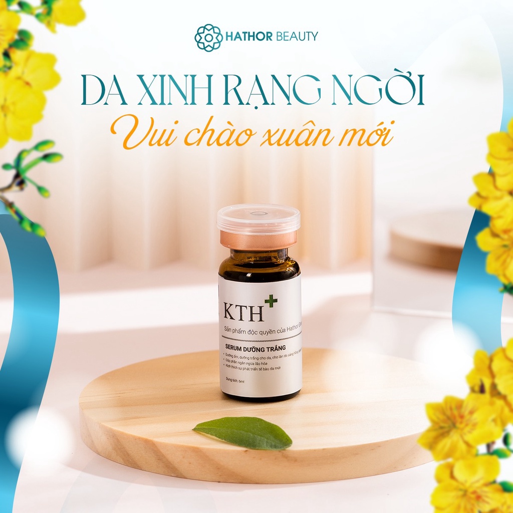 Serum phục hồi da Hathor Beauty giúp cấp ẩm dưỡng ẩm chống lão hóa và trắng da chính hãng KTH+ 6ml