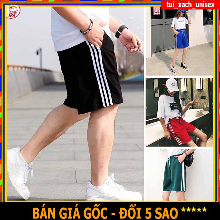 ❤️ MẪU MỚI ❤️ QUẦN ĐÙI NAM NỮ PHỐI SỌC CHẤT NỈ NGOẠI ĐẸP, QUẦN SỌT LƯNG THUN MẶC NHÀ ĐI NGỦ ĐỒ CẶP MỚI HÓT