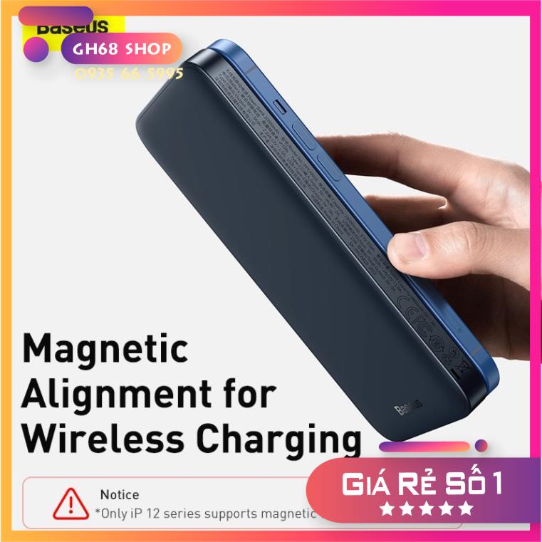 Sạc Dự Phòng Maganet Baseus PPCXW10 10000mAh - Chính hãng BH 12 tháng