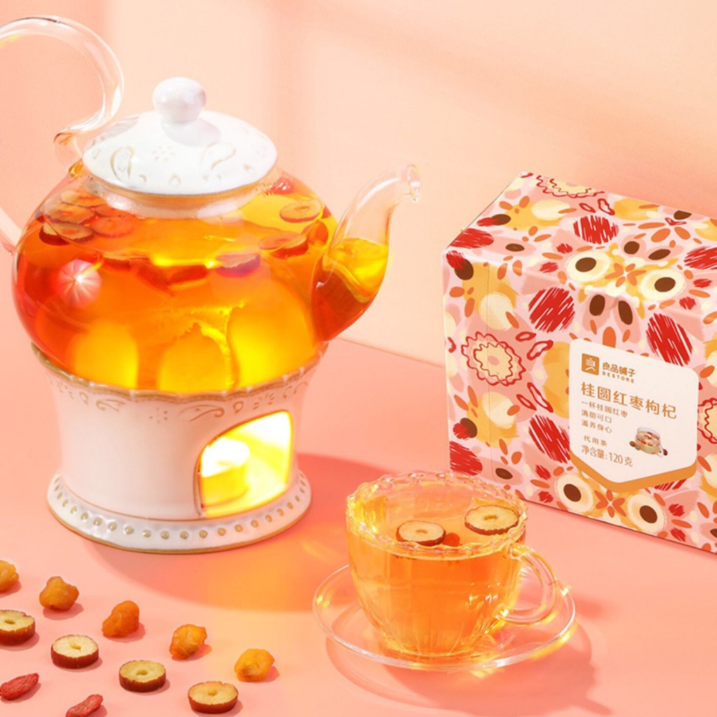 Trà nhãn táo đỏ kỷ tử, trà hoa cúc kỷ tử 120gr Bestore