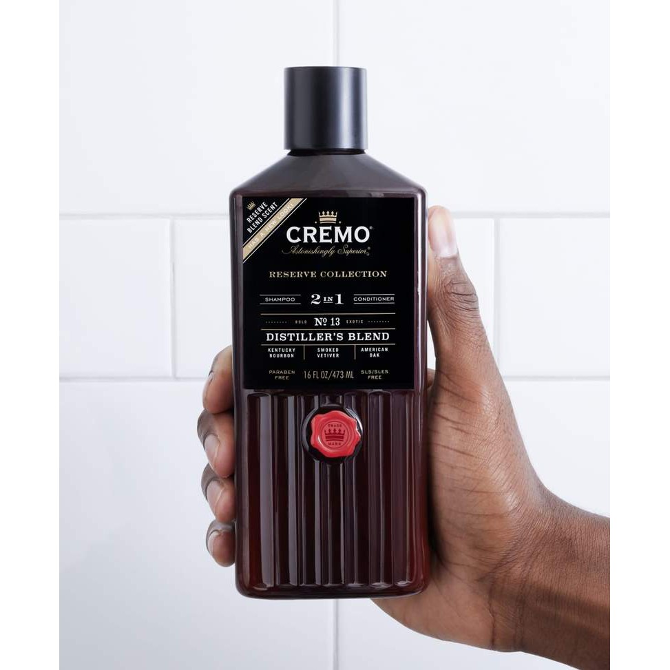 Dầu Gội Đầu 2 In 1 Cremo Reserve Collection Distiller's Blend 473ML