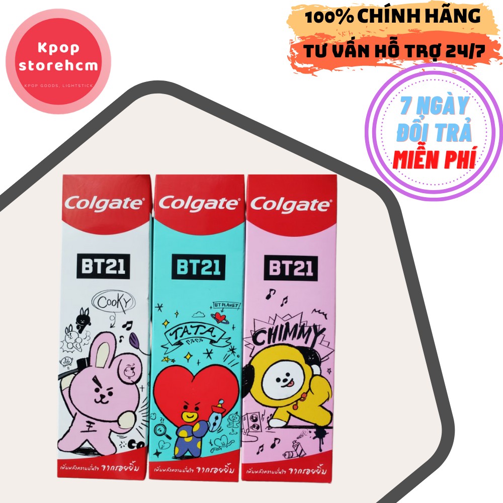 Kem Đánh Răng BT21 x Colgate 75G Phiên Bản Giới Hạn BTS CHIMMY TATA SHOOKY