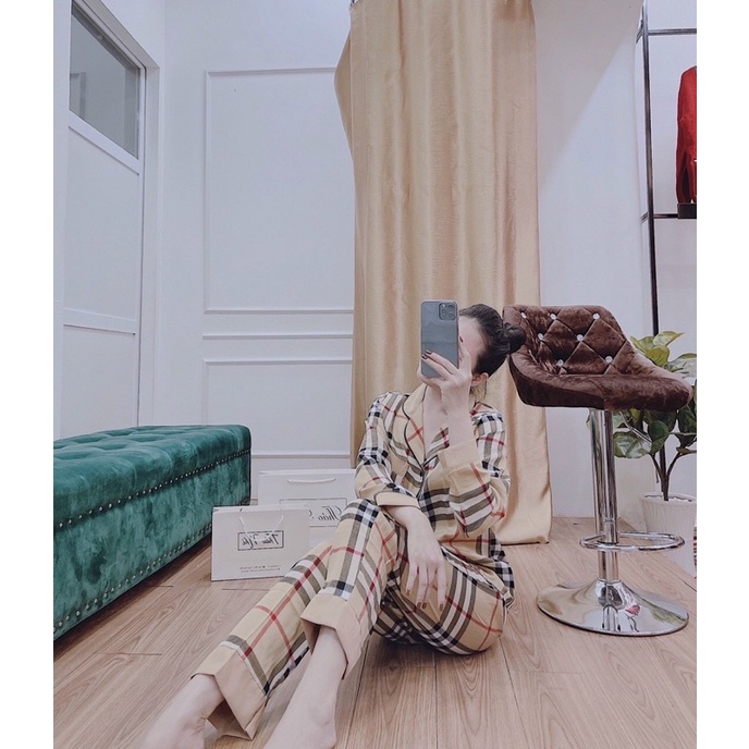 Bộ Mặc Nhà pijama Cổ truyền thống cao cấp