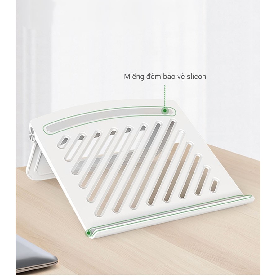 Giá đỡ laptop  tản nhiệt có thể gấp gọn chỉnh độ cao để laptop, ipad, macbook, surface MOCATO 305 | BigBuy360 - bigbuy360.vn
